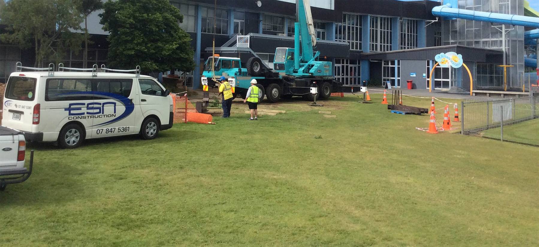 ESN Construction workers on-site